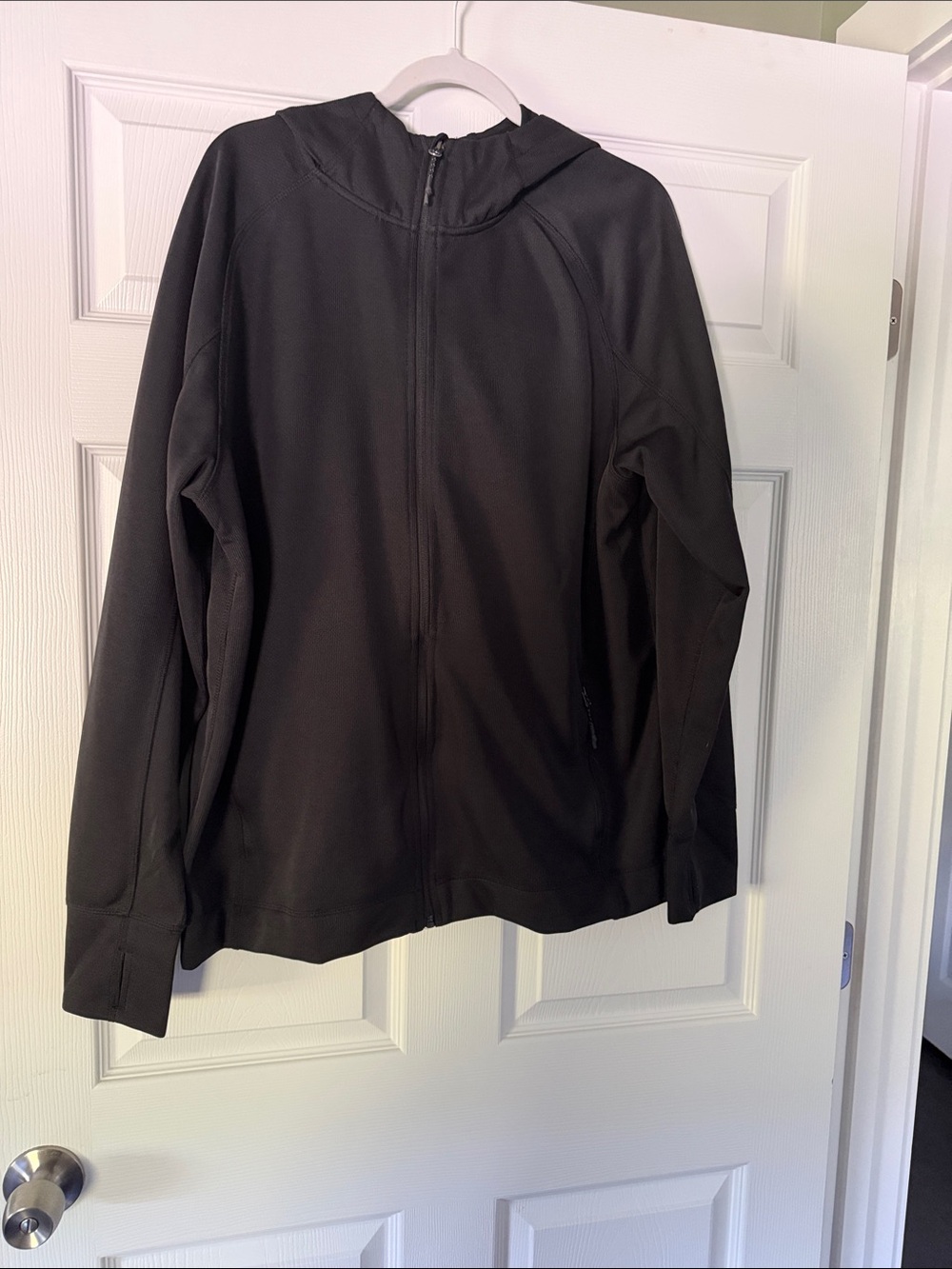 Men's Lightweight Black Zip-Up Hooded Jacket - VOLVO